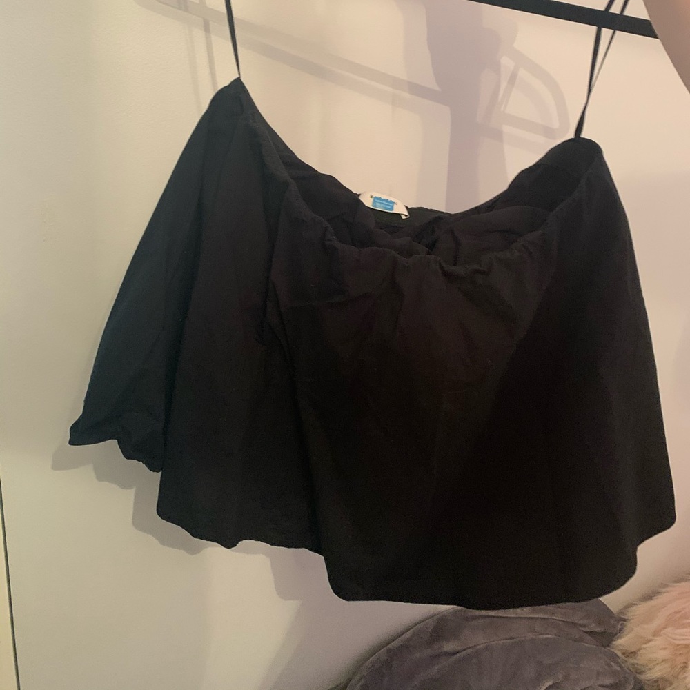 Aritzia strapless cropped top